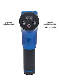Súng (Máy) Massage Cầm Tay Nikio NK-170B - 6 Đầu Matxa, 5 Chế Độ, 6 Tốc Độ Mát Xa, Pin Sạc Không Dây 2000mAh - Hỗ Trợ Giảm Đau Nhức Và Giãn Cơ Toàn Thân, Công Nghệ Bộ Gõ Thế Hệ Mới