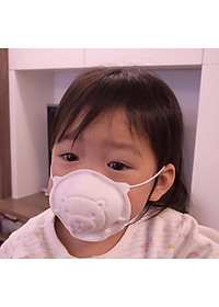 Khẩu trang trẻ em Pigeon hình gấu (3pcs)