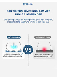 Đệm Lót Ngồi Ghế Gỗ OFFICE CHILL Nệm Lót Ngồi Ghế Văn Phòng Dưới Sàn Nhà Chất Liệu Cao Su Non