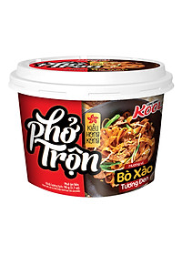 Thùng 12 Hộp Phở Trộn Bò Sốt Tương Đen Cung Đình Kool (80g / Hộp)