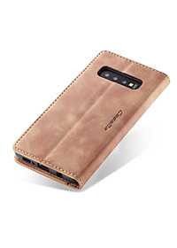 Bao da bò thật dạng ví chính hãng Caseme dành cho Samsung S10 5G - Hàng chính hãng