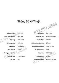 Màn Hình Máy Tính 27 inch, Màn Hình Gaming T2721QQ 27 Inch – Tấm nền IPS Tần số quét 75HZ- Màn Hình Giá Rẻ - Hàng chính hãng