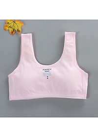 Bộ 5 áo lót học sinh nữ vải cotton dây to bản đệm vải cố định không gọng không lộ thích hợp bé gái cấp 1, cấp 2 - ao lot hoc sinh nu