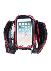 Túi treo sườn xe đạp chống nước cho điện thoại (đỏ)