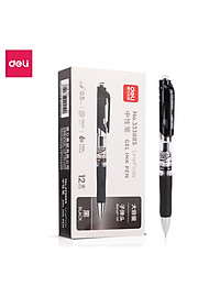 Bút Gel Bấm Bút Bi Nước Deli Phù Hợp Viết Sổ Calligraphy Ngòi 0.5mm Mực Nhanh Khô Dành Cho Văn Phòng Học Sinh Nhiều Màu 33388S