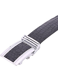 Thắt Lưng Nam Da Cá Sấu Gai Bụng Bản Lớn Huy Hoàng HT4774 - Đen