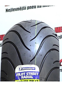 Vỏ xe motor phân khối lớn PKL Michelin Pilot Street Radial 120/160/180 mâm/vành 17 inch (Thái Lan), không ruột (TL)