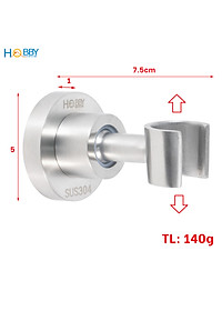 Giá treo tay sen điều chỉnh inox 304 mẫu khoan Hobby home decor GVSK