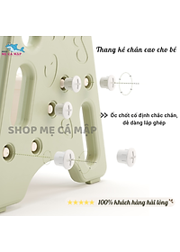 Thang mini ghế đôn 2 bậc cho bé có tai vin, Nhựa cao cấp tải trọng lên tới 75kg