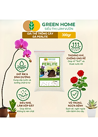 Đá Perlite Greenhome, Bao 300gr, Trồng Hồng, Thuỷ Canh, Giá Thể Trân Châu Giàu Khoáng Chất, Tăng Độ Tơi Xốp