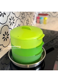Xửng Hấp Tupperware 3 Tầng Steam It Xanh Lá