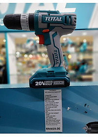 MÁY KHOAN BÚA DÙNG PIN 20V (2 PIN 2.0AH VÀ 1 SẠC) TOTAL TIDLI200215 - HÀNG CHÍNH HÃNG