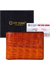 Ví Nam Da Cá Sấu Huy Hoàng HT2221 (12.5 x 10 cm) - Vàng