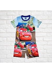 Set đồ bộ bé trai hình Mc queen- Mcqueen từ 10-55kg - quần áo vải thun lạnh - HNStore115