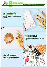 Bút kim STABILO Point 88 0.4mm (PT88) - Xanh ngọc (13)