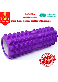 Con lăn Yoga Massage Foarm Roller, ống trụ lăn xốp thể thao giãn cơ có gai roam rollet cao cấp, ống lăn giãn cơ - Chính hãng DoDoDios