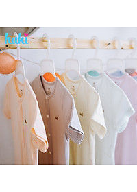 Bộ quần áo sơ sinh cho bé vải gỗ sồi siêu mềm mịn cao cấp - đồ sơ sinh cho bé (2,5kg - 15kg) - bộ cộc tay cho bé Haki BM001