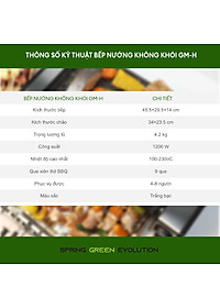 Bếp nướng BBQ điện không khói GM-H. Nướng và BBQ cùng lúc dễ dàng với bếp thế hệ mới. Hàng nhập khẩu Thái Lan chất lượng cao!!