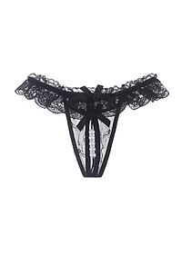 Combo 2 Quần Lót Lọt Khe Phối Ren Hở Đáy Đính Hạt Ngọc Trai Gợi Cảm Cho Nữ (màu ngẫu nhiên) LYEQ059