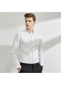 Áo sơ mi nam dài tay phối viền cổ thời trang SITAKI 