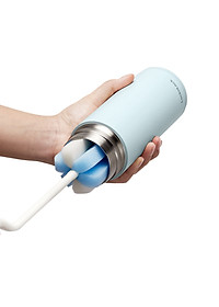 Bình giữ nhiệt Lock&Lock Belt Bottle LHC4267 490ml - Hàng chính hãng có quai xách, miệng rộng có thể cho đá - JoyMall