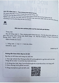 Học Tốt Tiếng Anh 11 - Theo Chương Trình Global Success (Tài Liệu Tham Khảo Thiết Thực Cho Giáo Viên Và Học Sinh) _HH