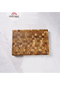 [Chính hãng] Thớt gỗ Teak Chef Studio hình chữ nhật, kích thước 28 x 40 x 3,5 cm - MSP10231. Dùng cắt, thái, khay trưng bày thực phẩm.