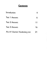 Pre A1 Starters 3 Answer Booklet: Authentic Examination Papers