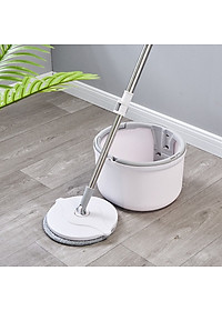 Bộ Cây Lau Nhà Thông Minh K8 Xoay 360 Độ, Siêu Nhanh - Chổi Lau Nhà Tách Nước, Cán Inox Chắc Chắn, Tiện Lợi, Sạch Gọn - Hàng Loại 1 - Chính Hãng MINIIN