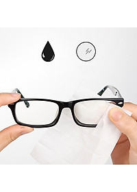 Combo 100 Bộ Giấy lau vệ sinh màn hình điện thoại, giấy lau bụi dán kính cường lực, 1 bộ 2 miếng khô và ướt - Hàng Chính Hãng