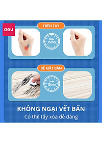 Hộp Bút Màu Tô Vẽ Tranh Cho Bé Đầy Đủ Các Dạng Màu Deli - Kèm Sticker Khay Pha Màu Tẩy Bút Chì Gọt Bút Đi Nét Tranh Tô Màu - Quà Tặng Cho Bé 
