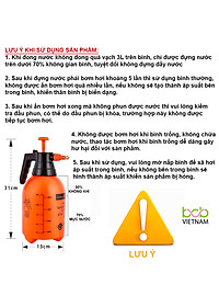 Bình xịt phun sương tưới cây bình áp suất nén khí cao cấp 2 lít
