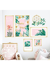 Sticker Decal dán tường Decal dán kính 3D Mẫu Hello Dear Zooyoo QR9078