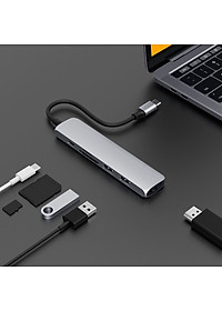 Cổng Chuyển Hyper HyperDrive Bar 6-in-1 USB-C Hub (HD22E) For Macbook, Ipad Pro 2018, PC & Devices - Hàng Chính Hãng
