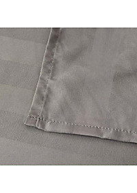 Bộ Ga Gối Cotton Kẻ 3F Lidaco Chuyên Dụng Cho Homestay, Khách Sạn - Xám