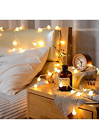 Dây Đèn LED Trang Trí Bóng Tròn 10M, 20M Trang Trí Nhà Cửa, Noel, Lễ Tết
