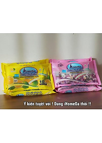 Khăn ướt lau sàn kháng khuẩn tiện dụng IHomeDa - Hương Lavender ( 10 miếng ) - iHomeda anti-bacteria floor and kitchen wet wipes ( 10 sheets per package)