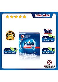 Muối rửa chén bát Finish 4kg kèm túi zip 