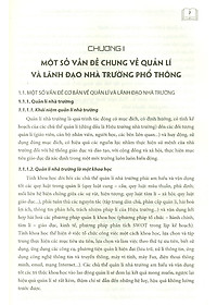 Cẩm Nang Quản Lí Và Lãnh Đạo Nhà Trường Phổ Thông Trong Bối Cảnh Đổi Mới Giáo Dục