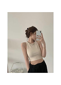 Áo ba lỗ nữ hàng Quảng Châu Cao Cấp -Áo Croptop Sát Nách Mongtoghi lạnh hàng xuất xịn siêu co dãn