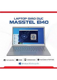 Laptop Giáo dục Masstel E140 - Khoá học Toán - Tiếng Việt - Tiếng Anh từ lớp 1 đến lớp 5 - Bảo hành 12 tháng