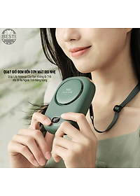 Quạt Mini Tích Điện Đeo Cổ Thời Trang Besti Y01,  3 Tốc Độ Gió Siêu Mát, Chạy Siêu Êm, Dung Lượng Pin 2000mAh, Phù Hợp Khi Chạy Bộ, Đi Du Lịch , Văn Phòng, Đi Chơi- Hàng Chính Hãng