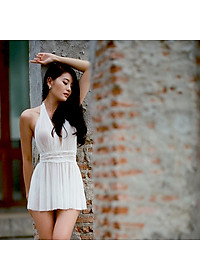 Q8 Váy ngủ ren xuyên thấu cao cấp  - Đầm ngủ hở lưng sexy gợi cảm - Đồ ngủ nữ quyến rũ - Váy ngủ nữ