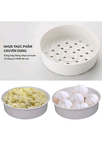 Khay Hấp Thức Ăn Nhựa PP Nguyên Sinh Việt Nhật Không Chứa BPA Sản Xuất Theo Tiêu Chuẩn Nhật Bản , An Toàn Cho Sức Khỏe Người Dùng - Hàng Việt Nam