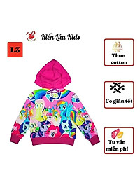 Áo khoác bé gái Pony từ 14-43kg - Thun cotton da cá in 3D cực chất