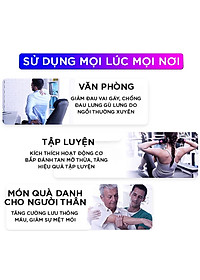 Máy Massage 4 Đầu 6 Chế Độ Fascial, Súng Massage Giảm Căng Cơ, Trị Nhức Mỏi Vai Gáy Hiệu Quả - HÀNG CHÍNH HÃNG MINIIN