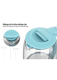 Ấm siêu tốc thủy tinh Sunhouse SHD1215 - Hàng Chính Hãng