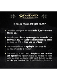 Bao Cao Su Kéo Dài Thời Gian LifeStyles Love Time Thiết kế Ôm Sát Nhiều Gel 100% Không Rách Bao - Hộp 3 bao