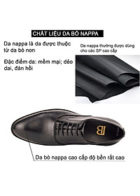Giày da nam, giày oxford công sở Bụi Leather G104 - Da bò Nappa cao cấp - Bảo hành 12 tháng