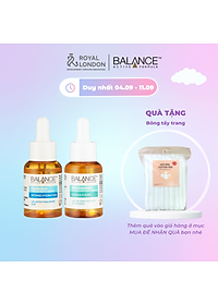 Combo serum phục hồi, làm dịu và cấp ẩm da Balance Niacinamide và Hyaluronic 30ml/chai